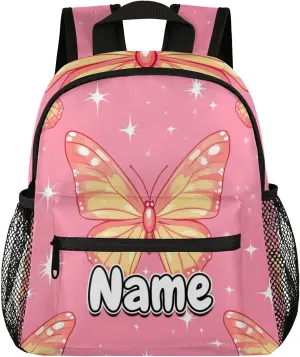 Animal Butterfly Personalized Backpack Bag with Name Lightweight Custom Shoulder Bags Waterproof Casual Backpacks Travel Laptop Bag for Work Picnic 12in