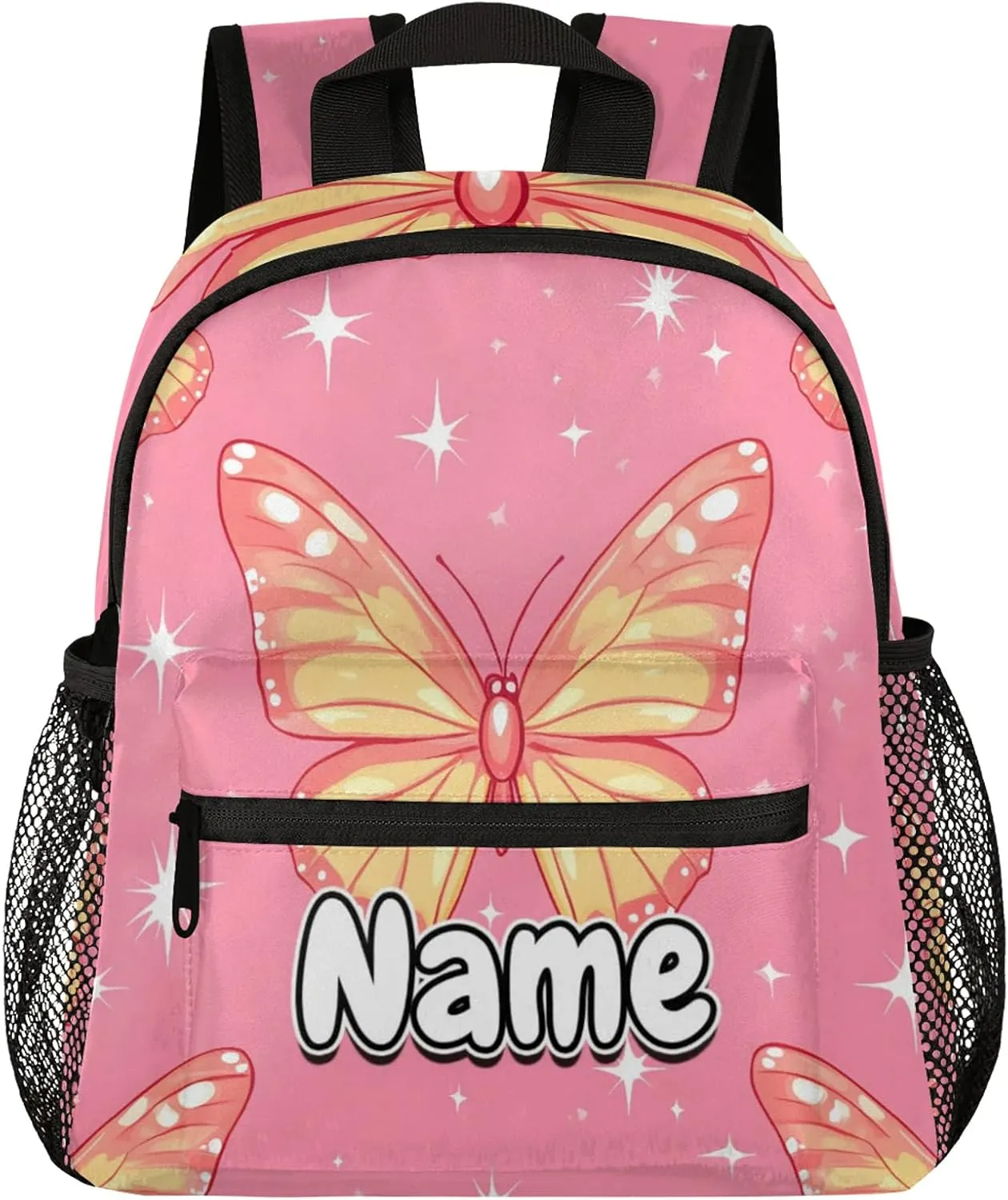Animal Butterfly Personalized Backpack Bag with Name Lightweight Custom Shoulder Bags Waterproof Casual Backpacks Travel Laptop Bag for Work Picnic 12in