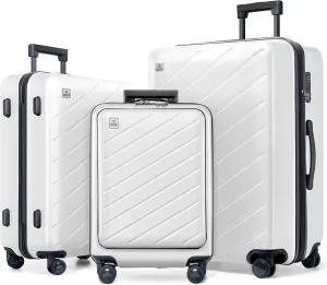 AnyZip Luggage Set Carry On Luggage Expandable (only 28") Suitcase with Compartment (only 20") PC ABS Spinner 20in 24in 28in Carry on Suitcase