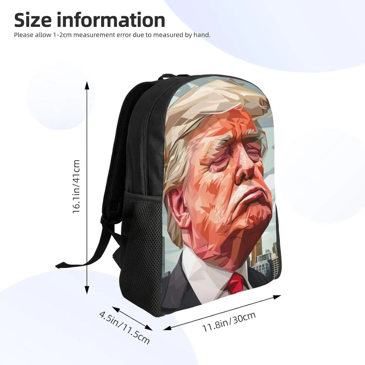 Arrogant Trump Backpack Waterproof Anti Theft Durable Light Laptop Bag Backpacks For Women Men Travel Gym Backpack