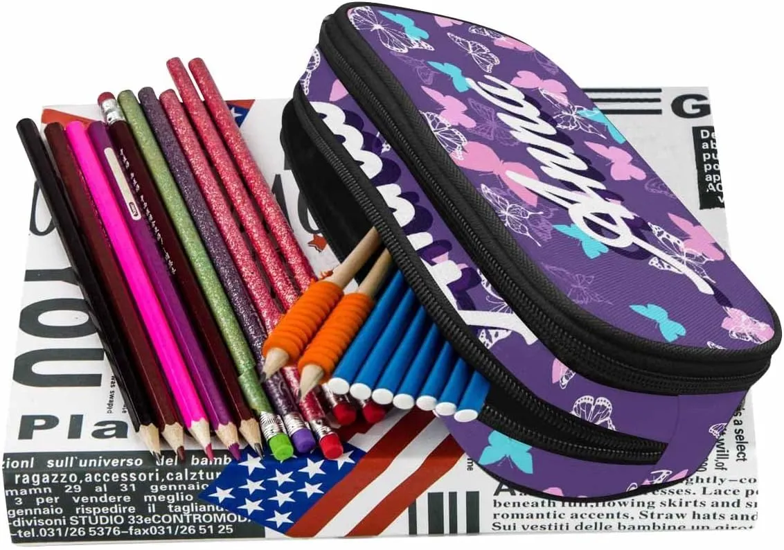 Artsadd Custom Butterfly School Backpack for Toddler Boys Girls - Personalized Kids Backpacks for Preschool Kindergarten with Name - Customized BookBags School Bag for Students Back to School Gifts