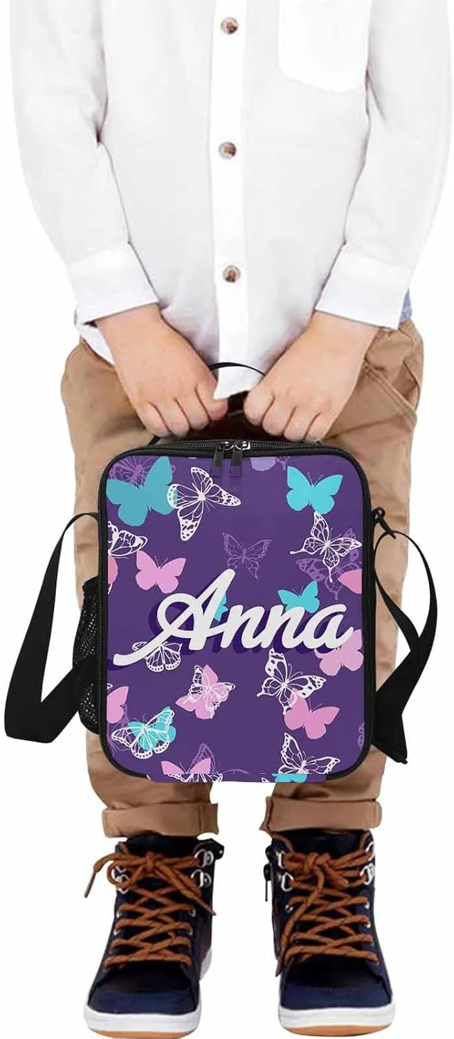 Artsadd Custom Butterfly School Backpack for Toddler Boys Girls - Personalized Kids Backpacks for Preschool Kindergarten with Name - Customized BookBags School Bag for Students Back to School Gifts
