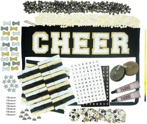 Ashpin Commerce Cheer Pins Spirit Clips Cheerleading Clothespins for Backpacks and Pin Me Ribbon Team Gifts Competition Charms Ribbon DIY Supplies Bulk Accessories