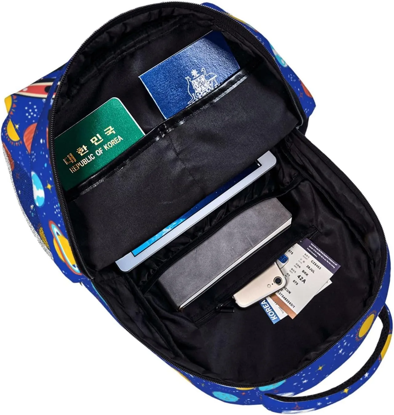 Astronaut Backpack Rocket Back Pack Backpack Spacecraft Bookbag Spaceship Book Bag Galaxy Back Packs The Planet Book Bags Funny Universe Backpacks For Travel Cute Rocket Back Packs Spacecraft Book Bag
