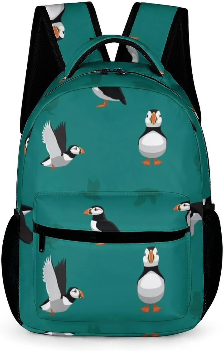 Atlantic Puffins Travel Backpack Cute Daypack Laptops Back Pack Purse Computer Bag for Men Women