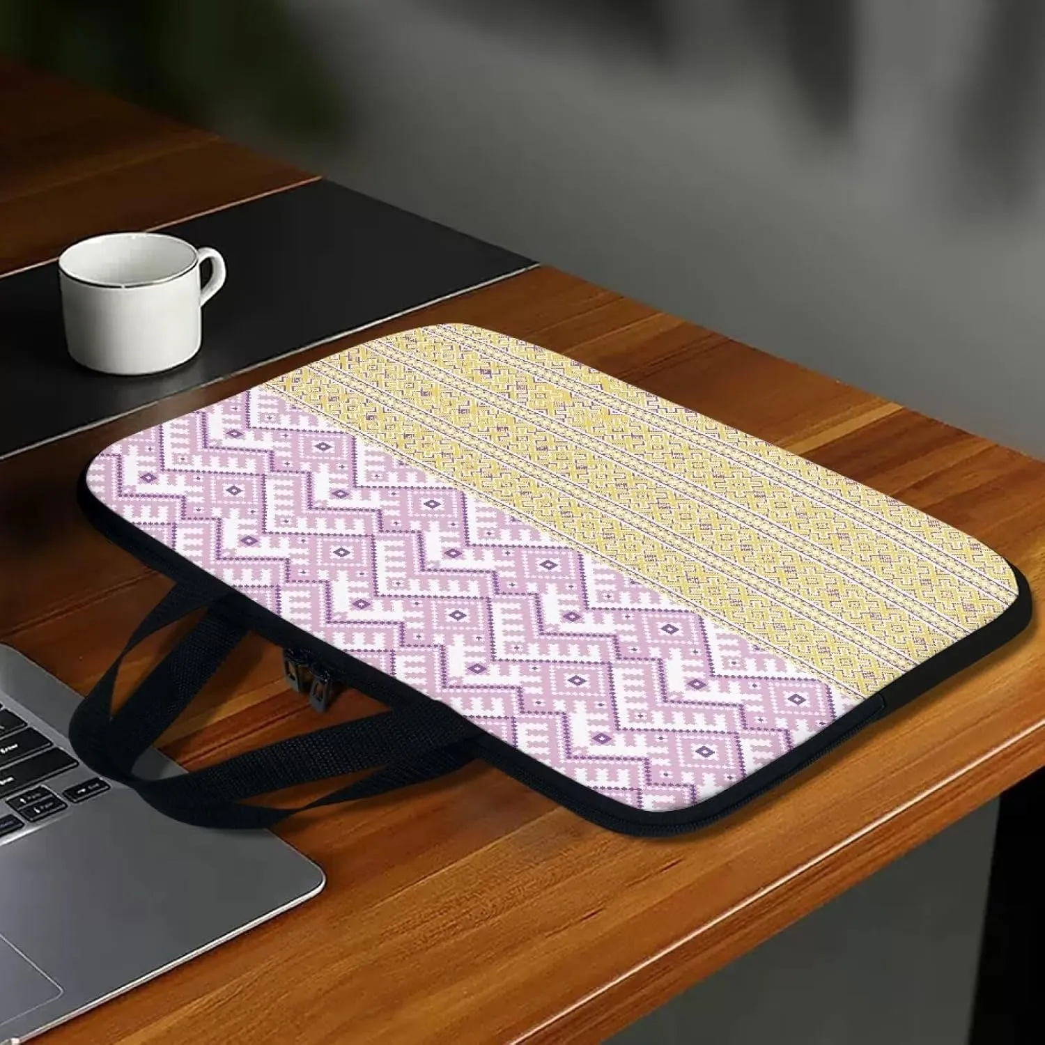 Aztec Print Laptop Bag for Women Men Laptop Messenger Bag with Handle Mens Laptop Tote Bag,Large Teacher Work Bag Laptop Sleeve 14" 15.6" 17" Womens Messenger Bag Briefcase Laptop Messenger Bag