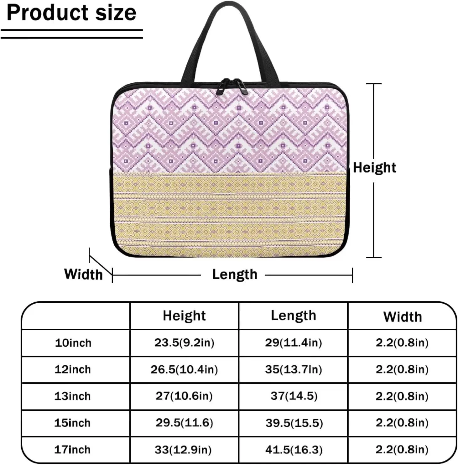 Aztec Print Laptop Bag for Women Men Laptop Messenger Bag with Handle Mens Laptop Tote Bag,Large Teacher Work Bag Laptop Sleeve 14" 15.6" 17" Womens Messenger Bag Briefcase Laptop Messenger Bag