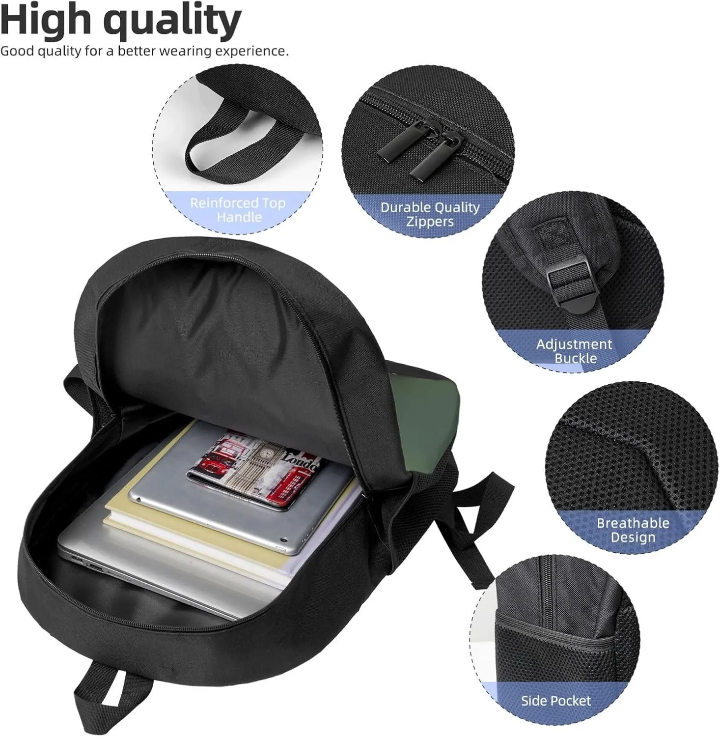 Backpack Diving Hippo Travel Casual Laptop Backpack 17 inch Waterproof Hiking Daypack for Men Women