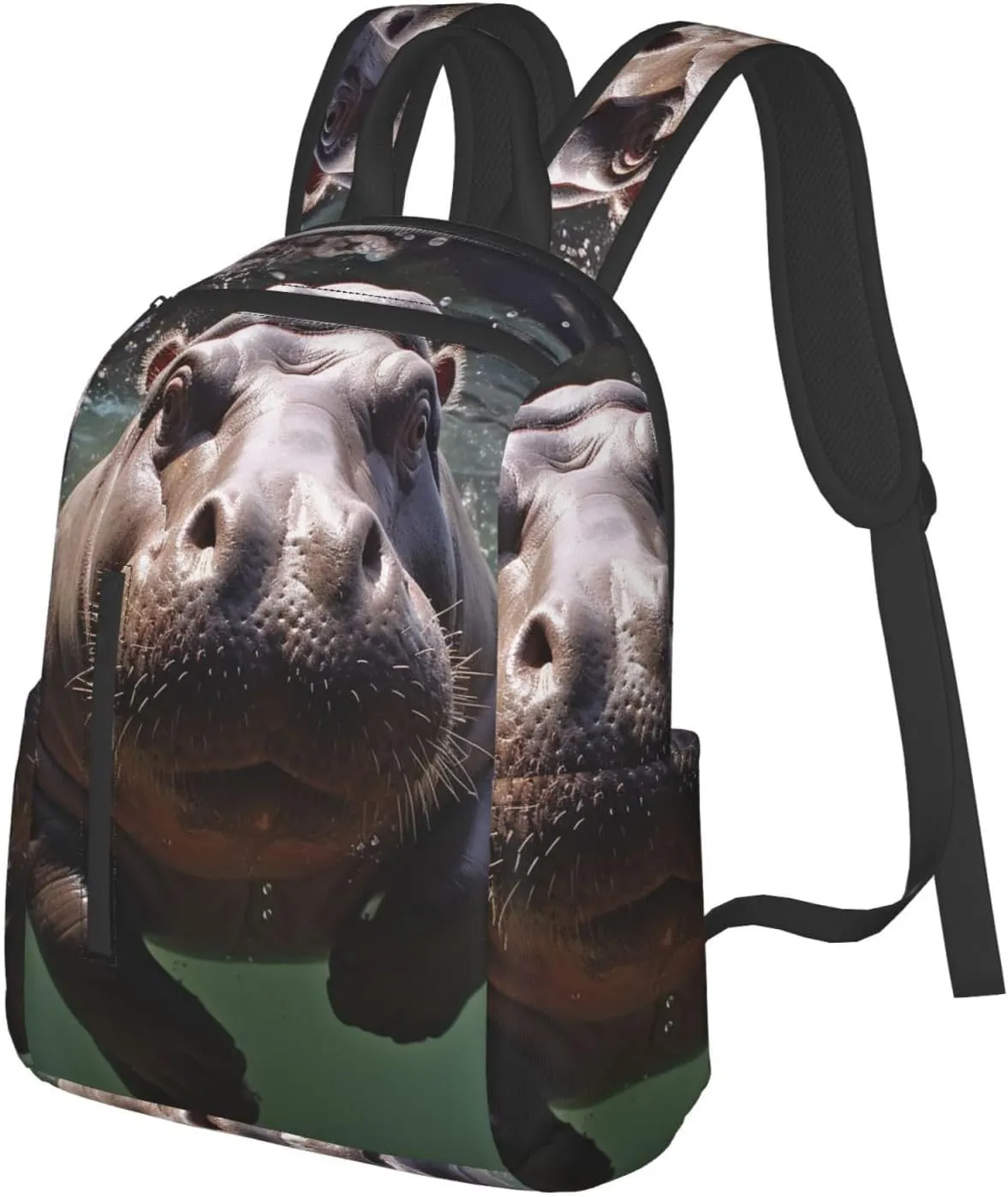 Backpack Diving Hippo Travel Casual Laptop Backpack Adjustable Hiking Daypack for Men Women