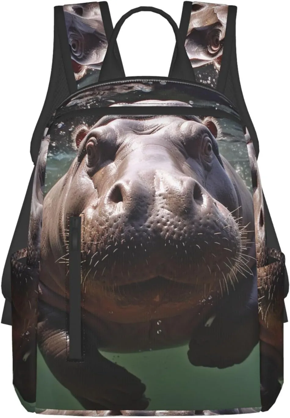 Backpack Diving Hippo Travel Casual Laptop Backpack Adjustable Hiking Daypack for Men Women