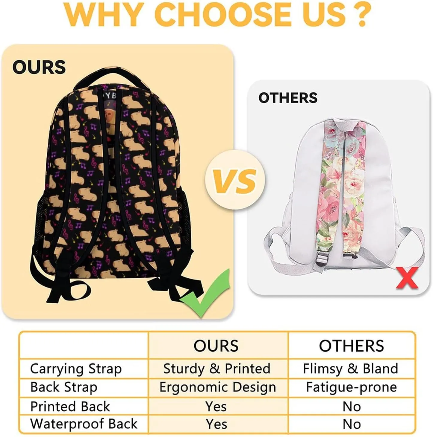 Backpack for Girls, 17 Inch Cute Backpacks for Kindergarten, Black Lightweight Bookbag for Middle School