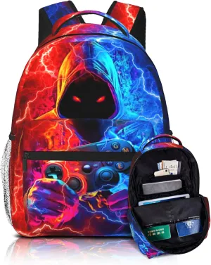 Backpack for Kids Gaming School Backpack For Boys Kids Backpacks Travel Bookbag for Age 6-18 Kid's Elementary Middle School Back Pack