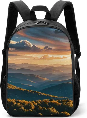 Backpack for Men Women Spectacular Mountain Ranges Laptop Backpack Lightweight Travel Backpack Casual Daypack