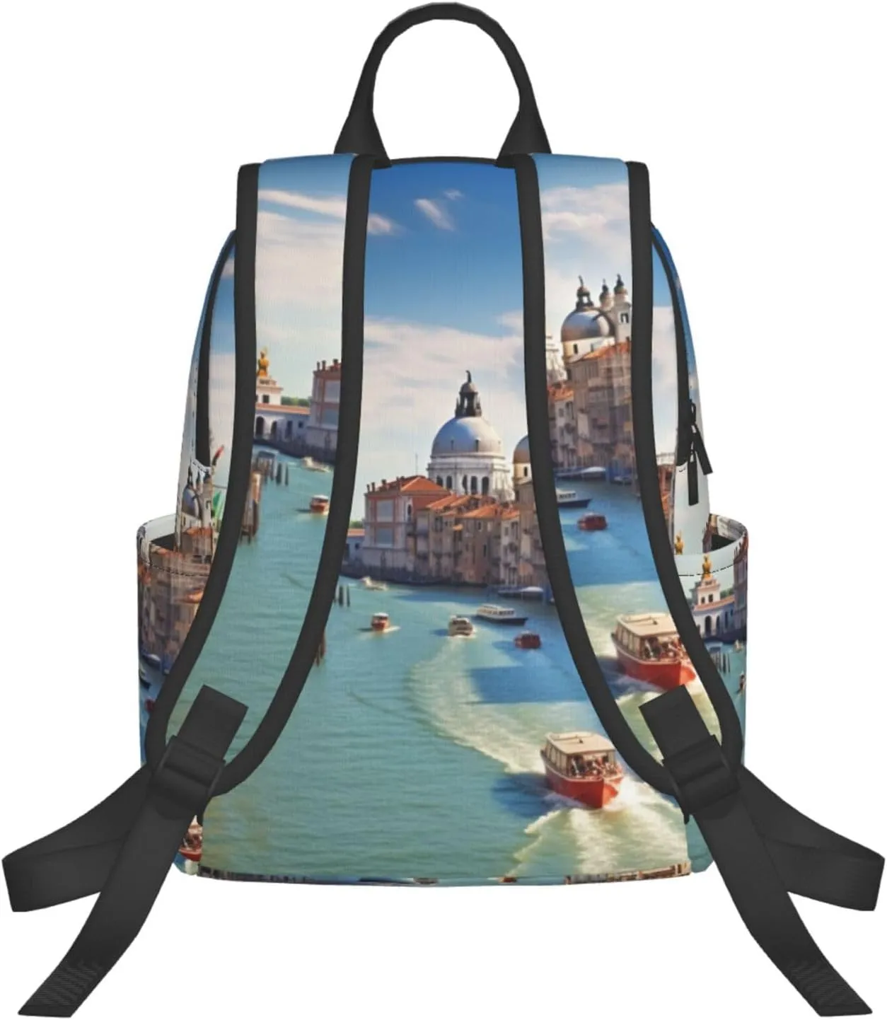 Backpack Grand canal in Italy Travel Casual Laptop Backpack Adjustable Hiking Daypack for Men Women