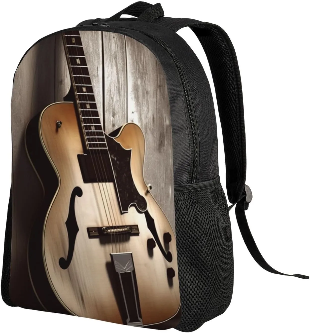 Backpack Guitar Pictures Travel Casual Laptop Backpack Waterproof Hiking Daypack For Men Women