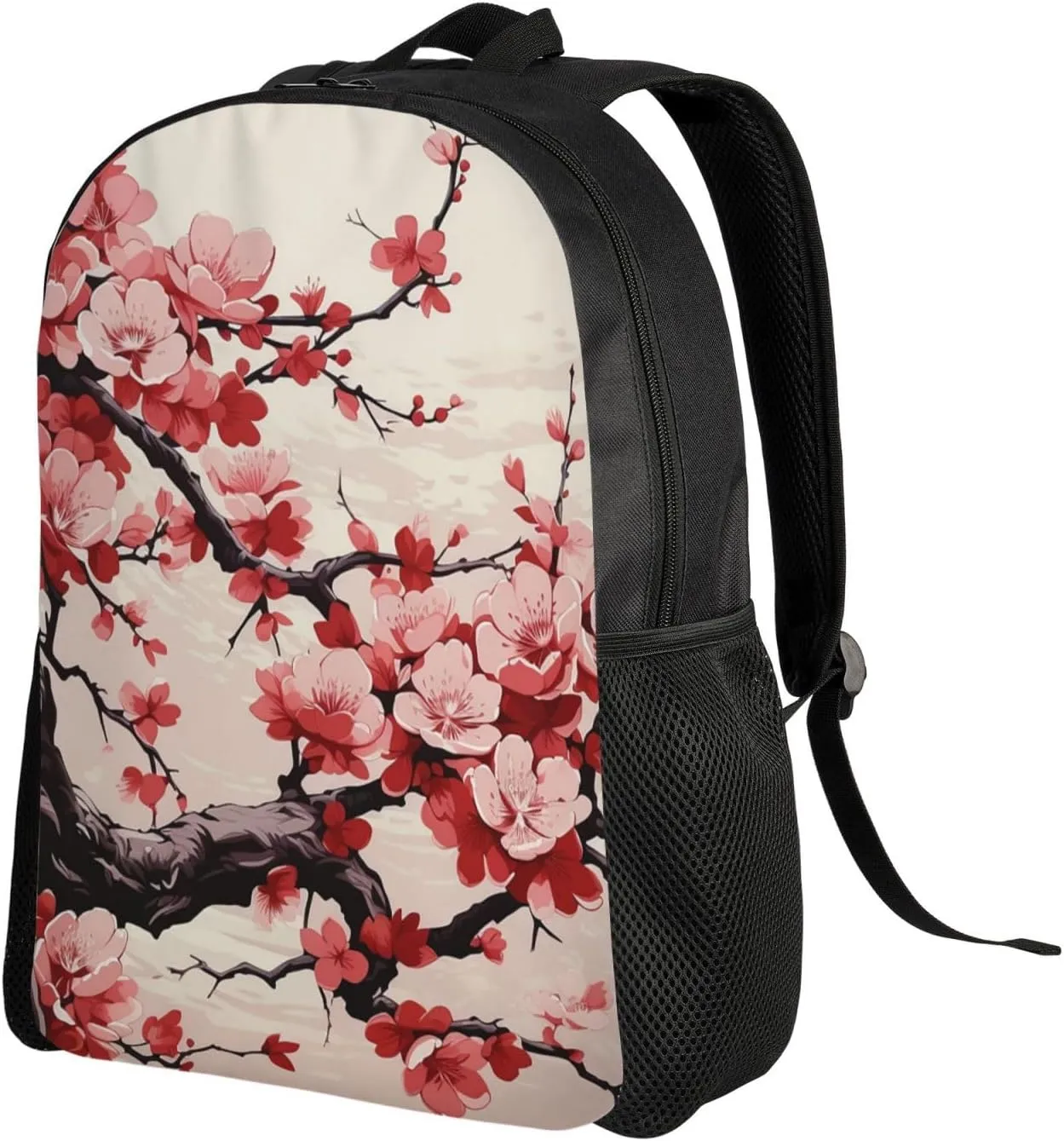 Backpack Japanese Floral Cherry Blossom Travel Casual Laptop Backpack Waterproof Hiking Daypack for Men Women