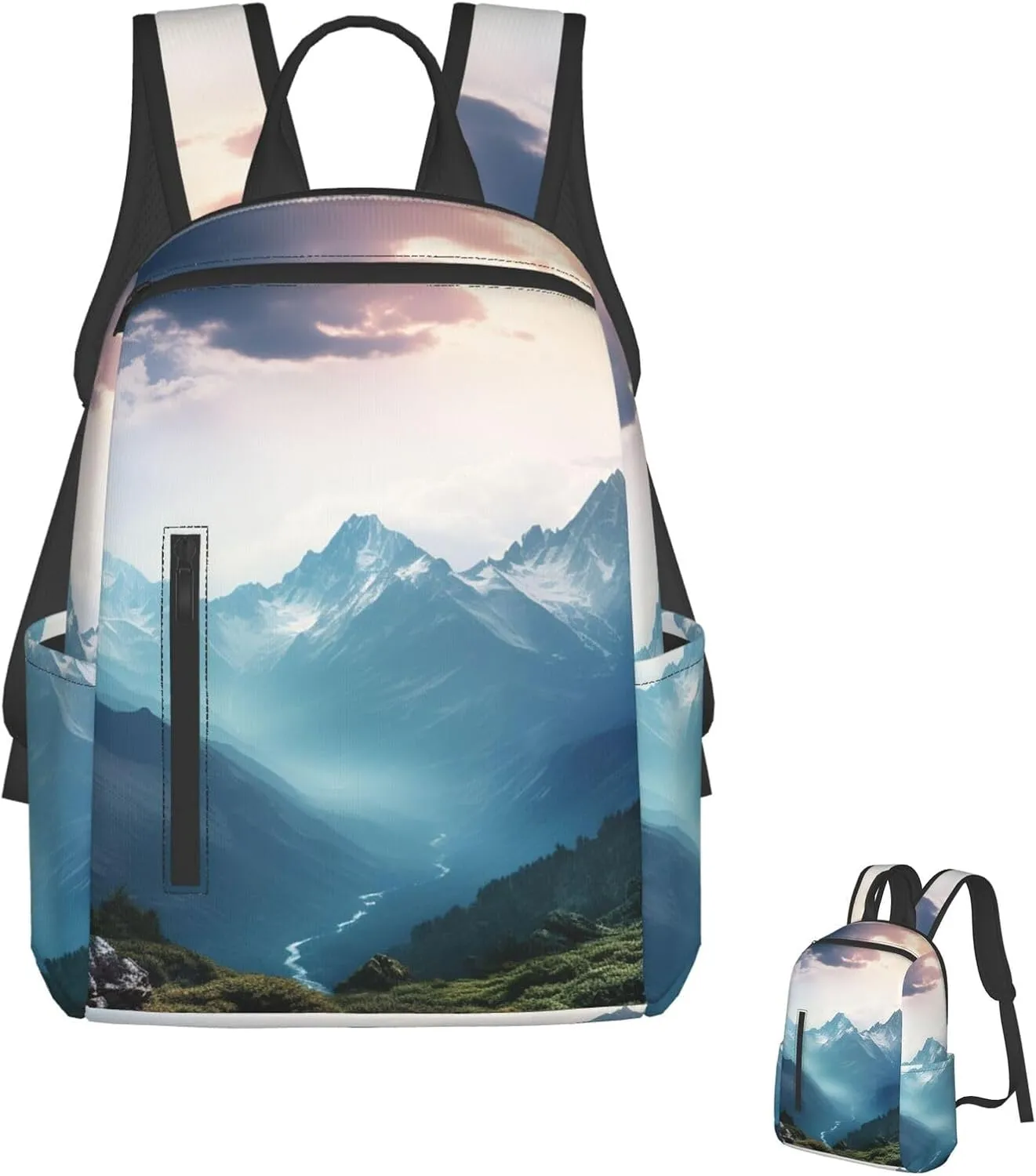 Backpack Misty Mountain Travel Casual Laptop Backpack Adjustable Hiking Daypack for Men Women