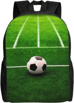 Backpack Soccer Playground The Ball Travel Casual Laptop Backpack Waterproof Hiking Daypack For Men Women