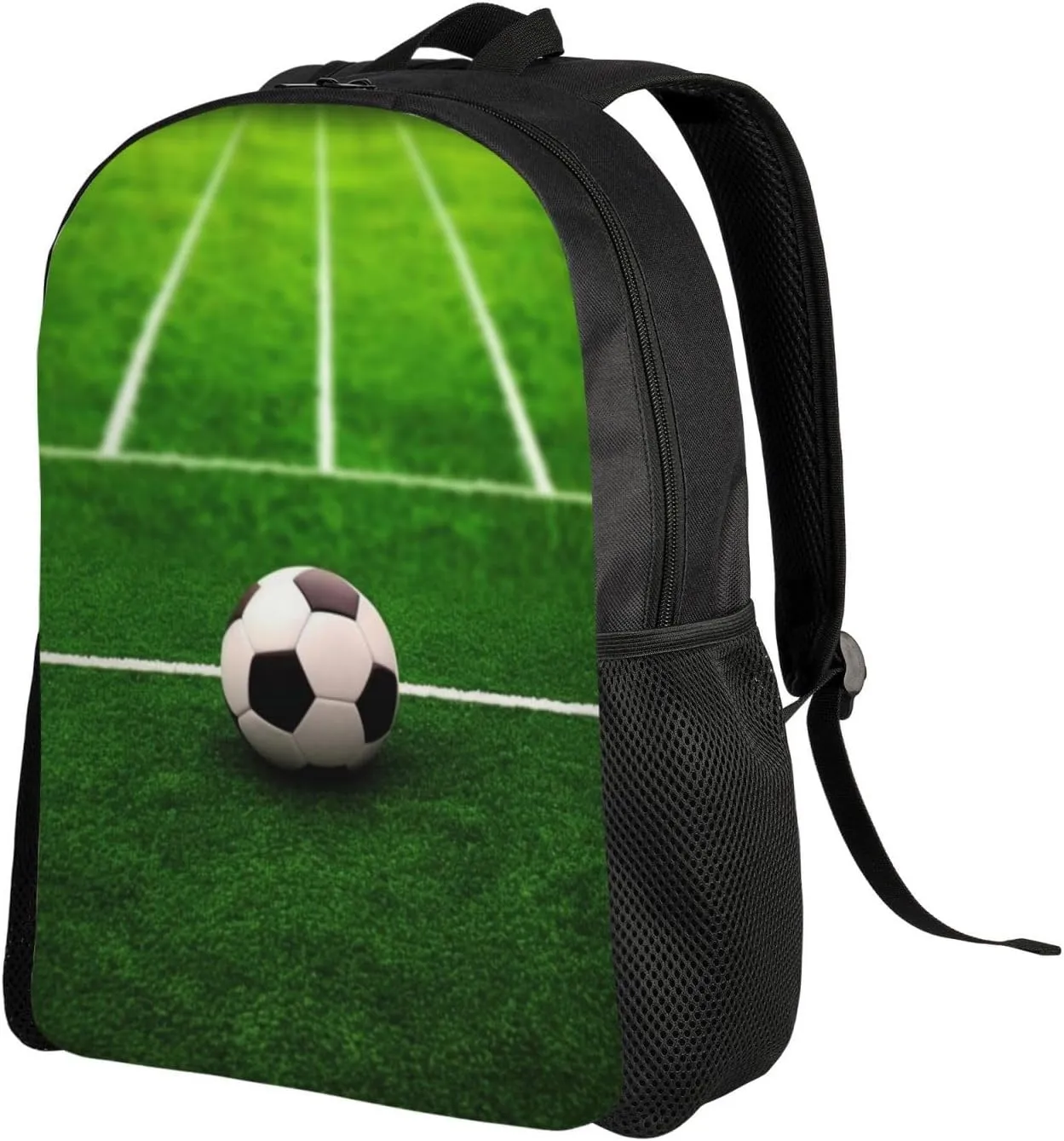 Backpack Soccer Playground The Ball Travel Casual Laptop Backpack Waterproof Hiking Daypack For Men Women