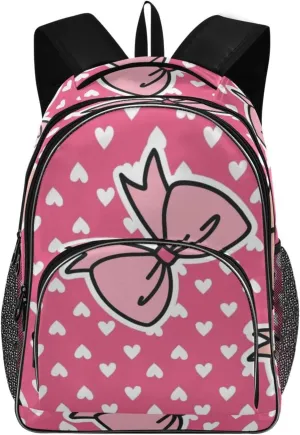 Backpacks 22L Three Layer Arc Book Bag Lightweight for Travel Camping Hiking Rucksack Daypack Kids & Adults Cute Love
