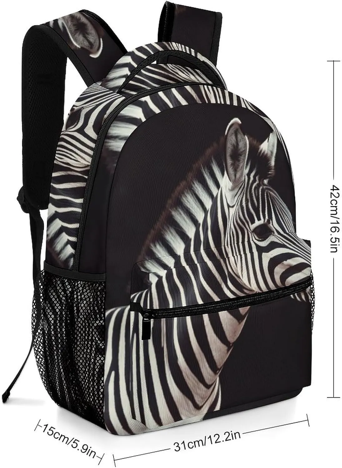 Backpacks Animal Zebra Travel Bag Laptop Backpack Casual Daypack for Weekender Business Hiking