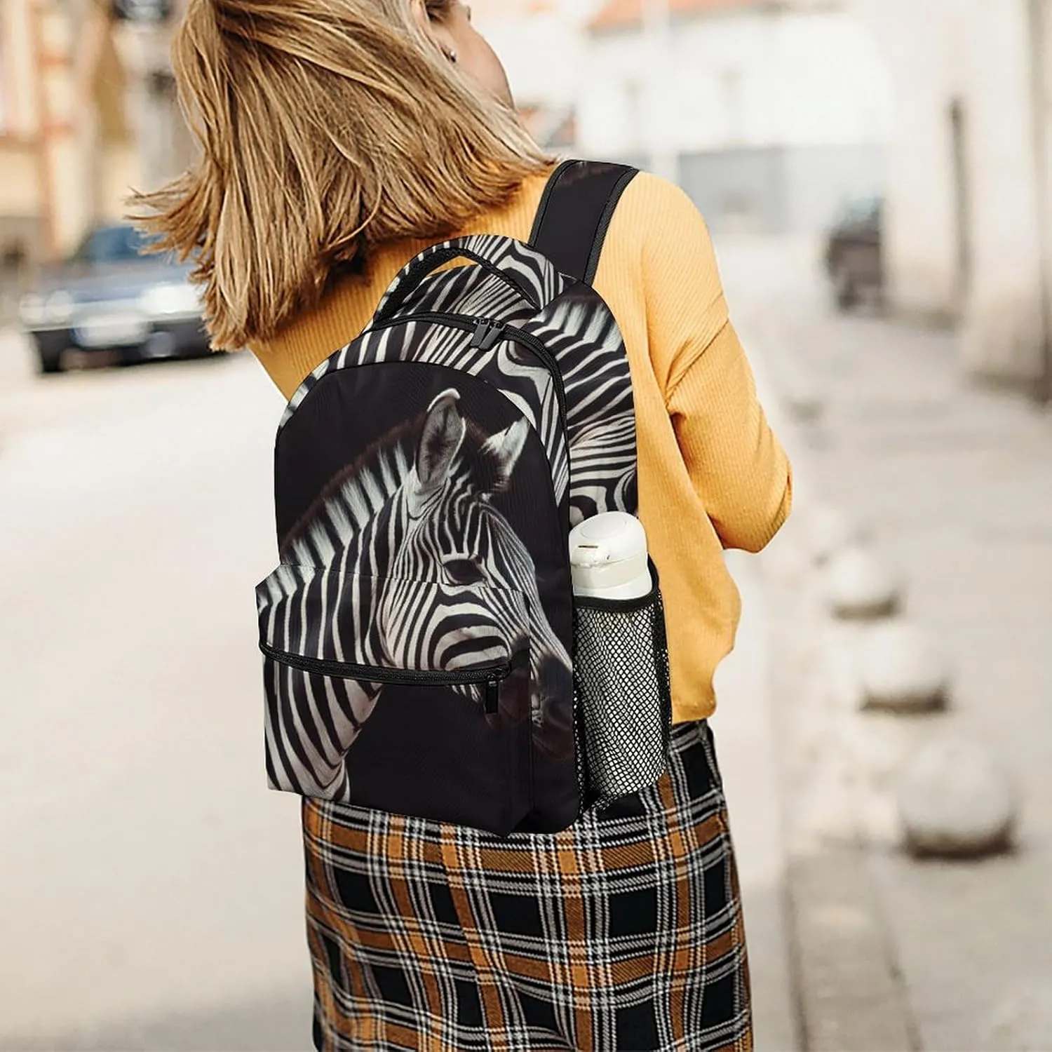 Backpacks Animal Zebra Travel Bag Laptop Backpack Casual Daypack for Weekender Business Hiking