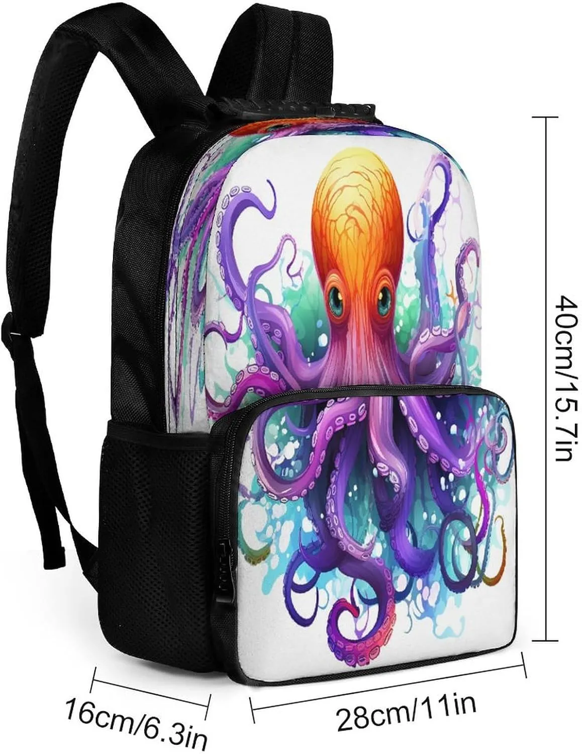 Backpacks Colorful Octopus Travel Bag Business Work Laptop Backpack