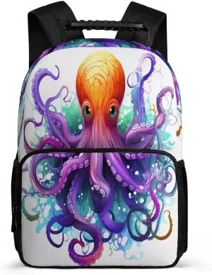 Backpacks Colorful Octopus Travel Bag Business Work Laptop Backpack