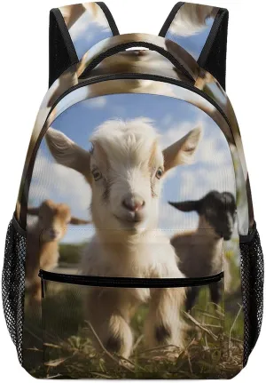 Backpacks Cute Goat Travel Bag Laptop Backpack Casual Daypack for Weekender Business Hiking