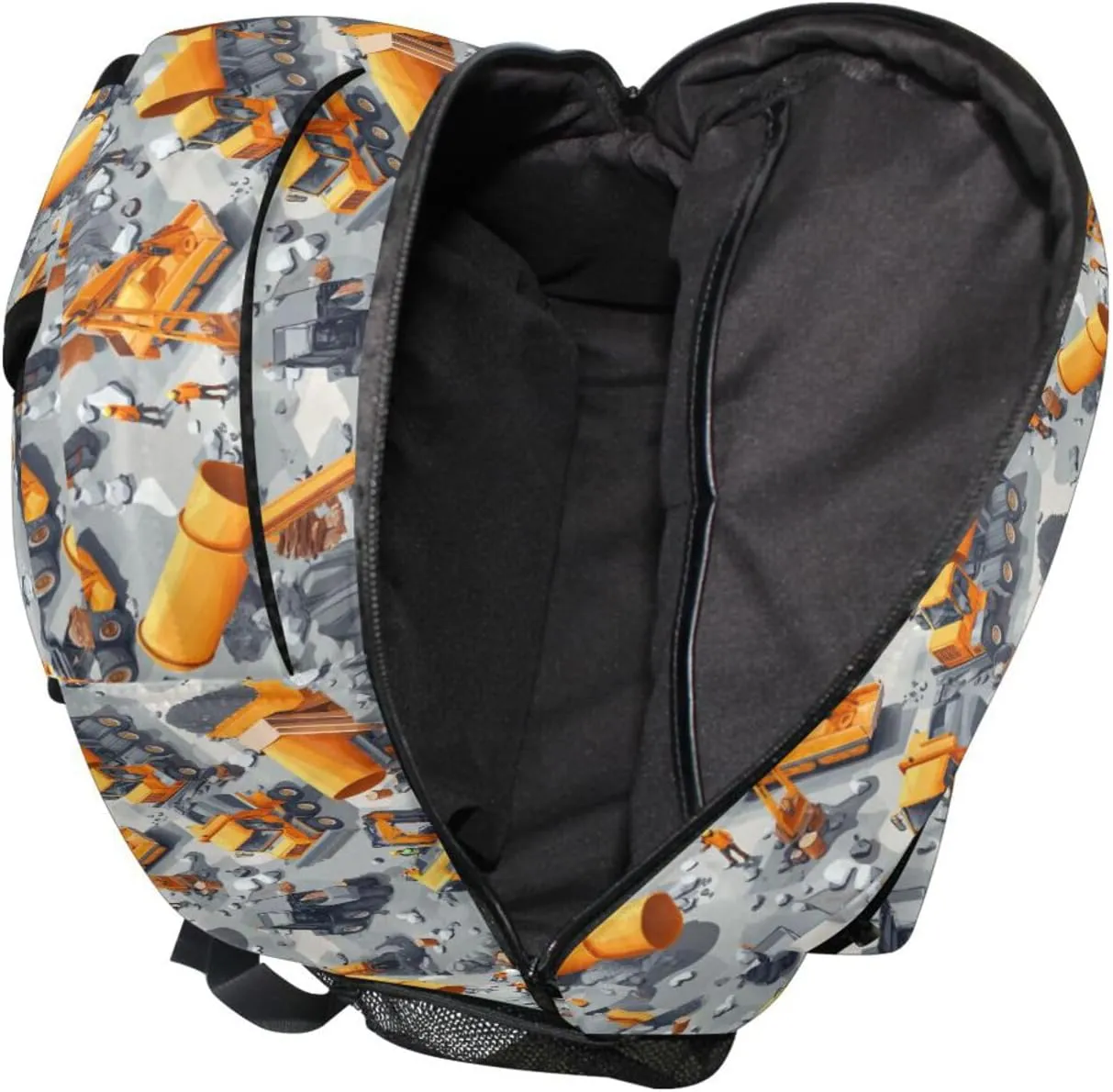 Backpacks for Teenager Fashion Business Work Bag with Chest Strap for Travel Trip Construction Scene Dam Construction Bulldozer