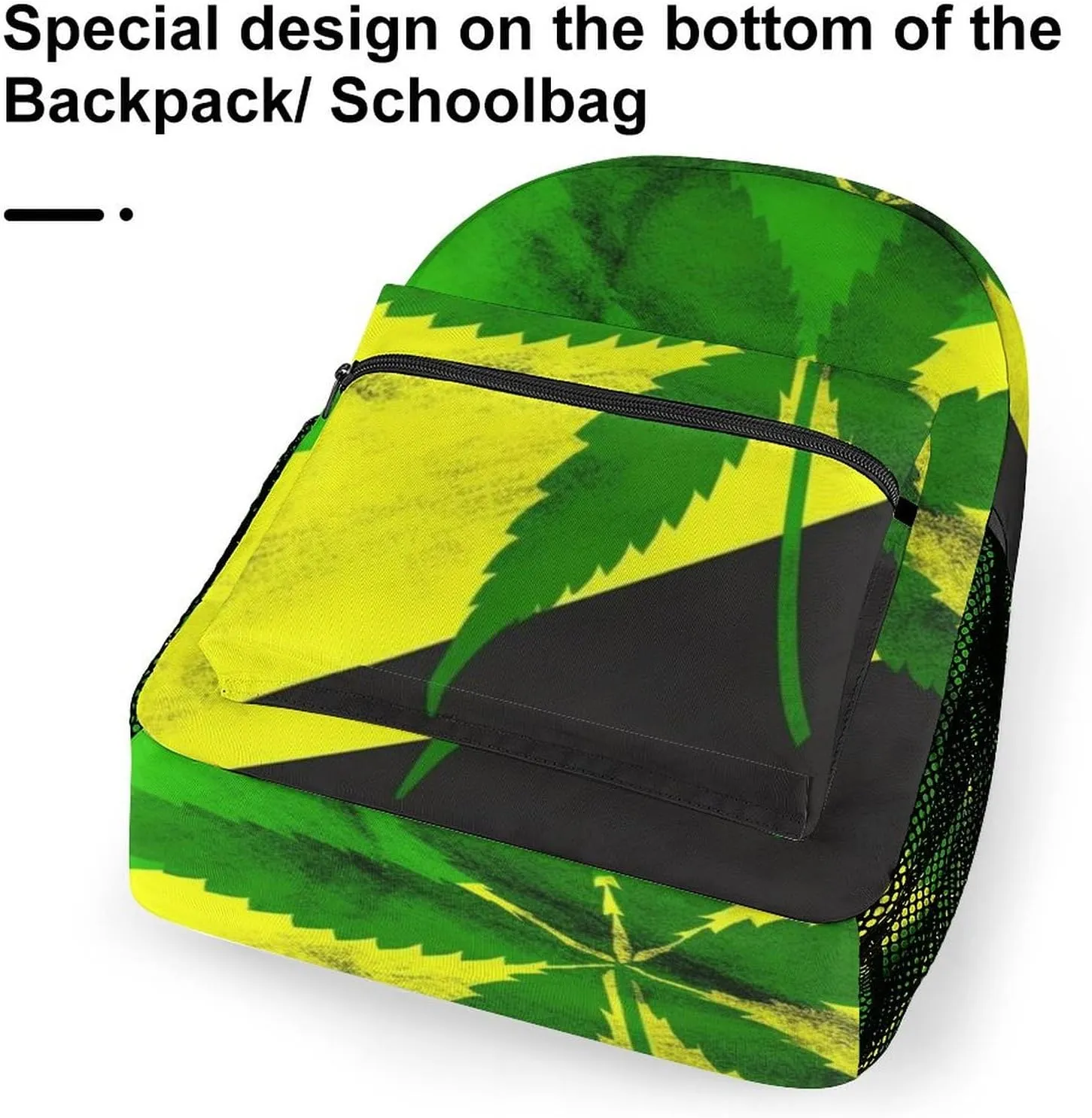 Backpacks Jamaica Flag Leaves Travel Bag Laptop Backpack Casual Daypack for Weekender Business Hiking