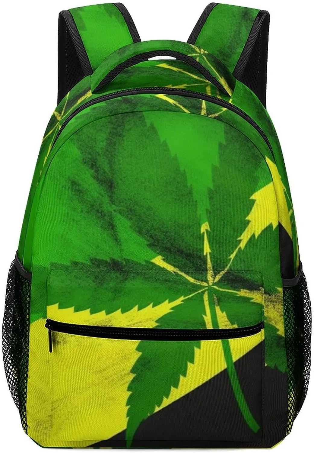 Backpacks Jamaica Flag Leaves Travel Bag Laptop Backpack Casual Daypack for Weekender Business Hiking