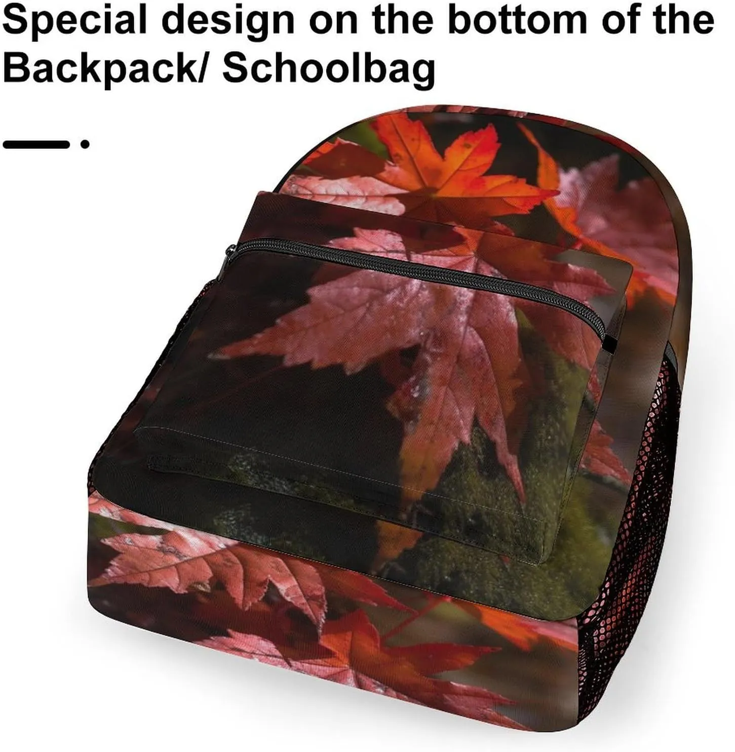 Backpacks Red Maple Leaves Travel Bag Laptop Backpack Casual Daypack for Weekender Business Hiking