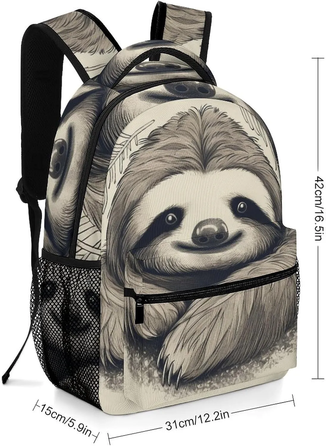 Backpacks Sloth My Spirit Animal Travel Bag Laptop Backpack Casual Daypack for Weekender Business Hiking