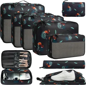 BAGAIL 8 Set/9 Set Packing Cubes Luggage Packing Organizer for Travel, Suitcase Packing Bags for Travel Accessories