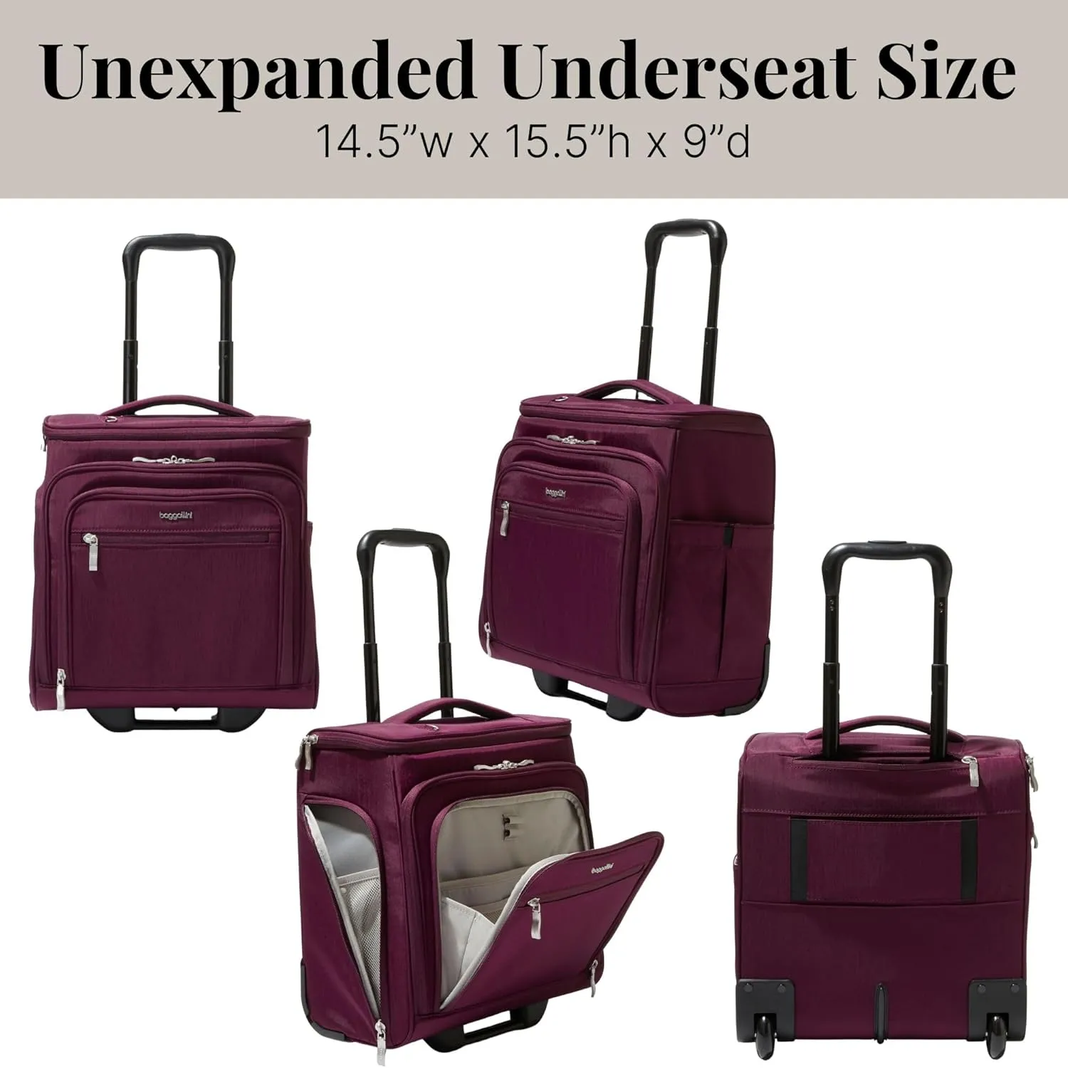 Baggallini Expandable Underseat Carry-On