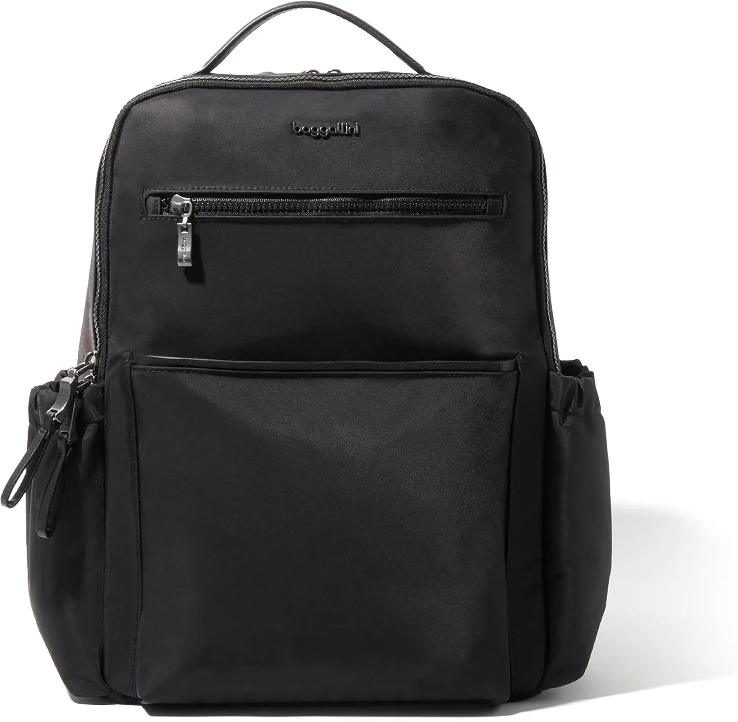 Baggallini Tribeca Expandable Laptop Backpack - 15"x11" Lightweight Work Travel Bag w/Luggage Sleeve & RFID