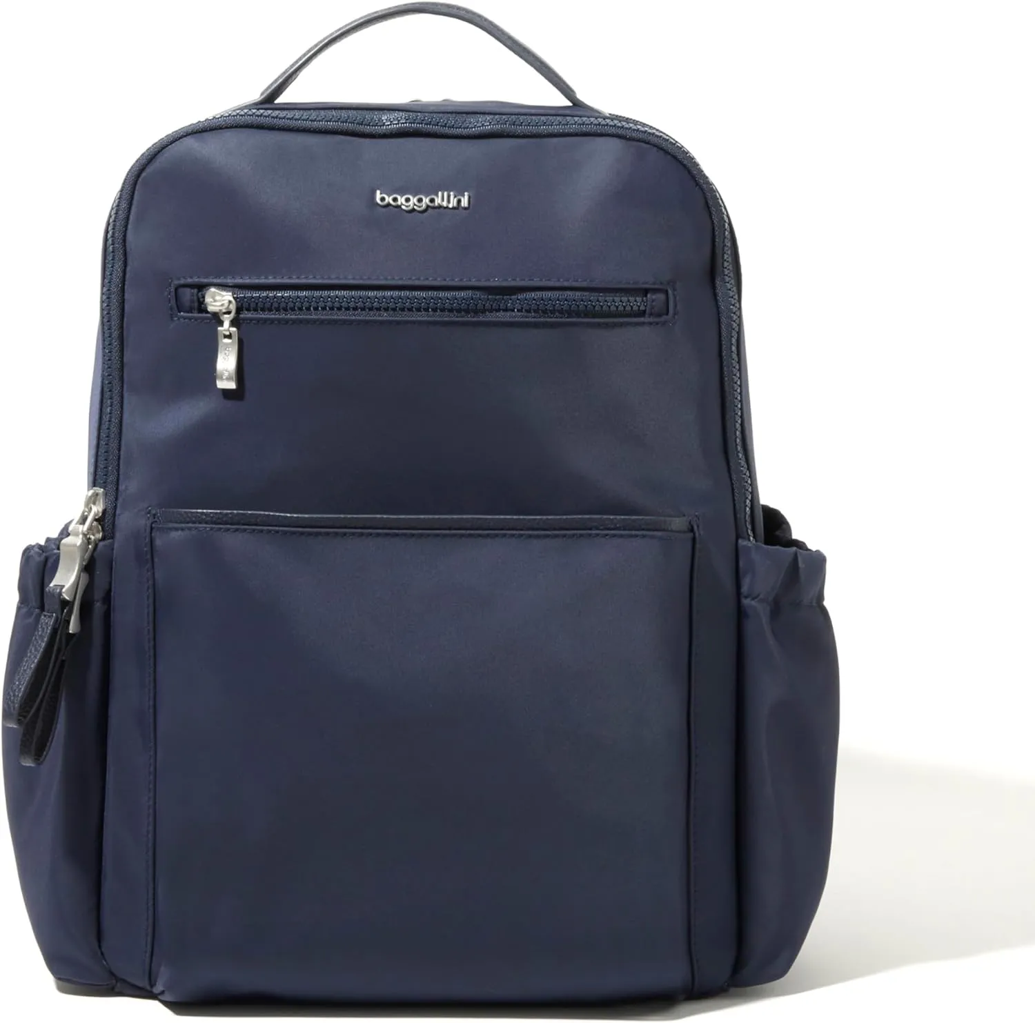 Baggallini Tribeca Expandable Laptop Backpack - 15"x11" Lightweight Work Travel Bag w/Luggage Sleeve & RFID