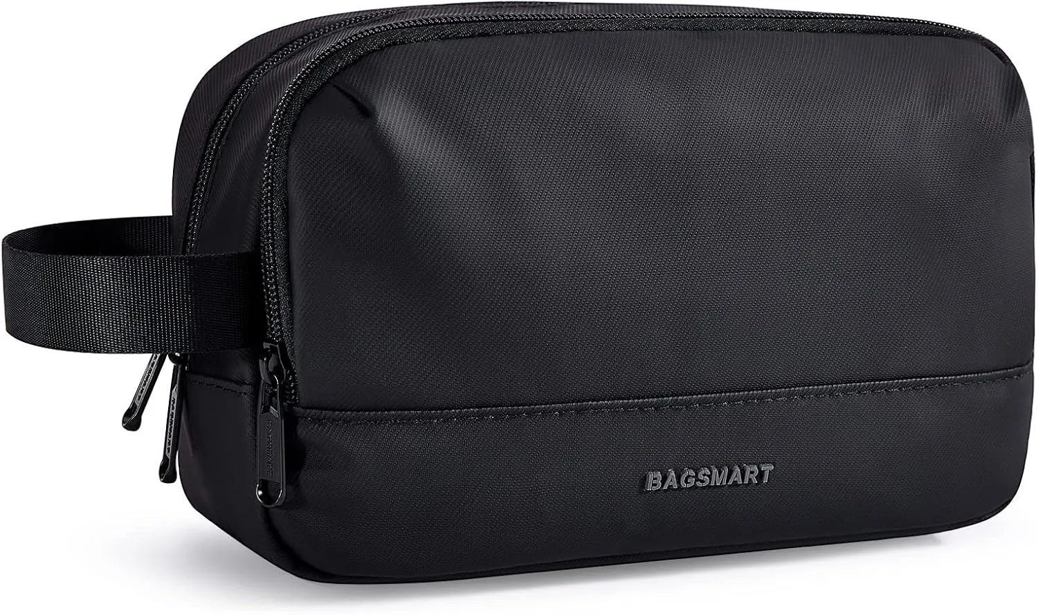BAGSMART Travel Toiletry Bag for Men, Dopp Kit Water Resistant Shaving Bag for Toiletries Accessories, Black-Medium