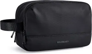 BAGSMART Travel Toiletry Bag for Men, Dopp Kit Water Resistant Shaving Bag for Toiletries Accessories, Black-Medium