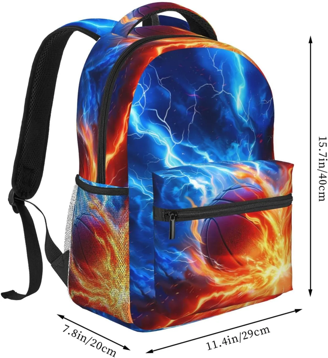 Basketball Backpack for Boys Girls Bookbags Lightweight Adjustable Elementary Middle High School Bags for Kids Children Teenagers Travel Daypack Laptop Hiking Backpacks