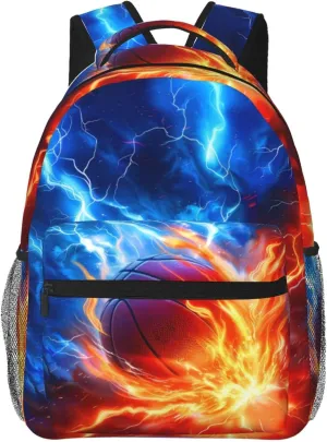 Basketball Backpack for Boys Girls Bookbags Lightweight Adjustable Elementary Middle High School Bags for Kids Children Teenagers Travel Daypack Laptop Hiking Backpacks