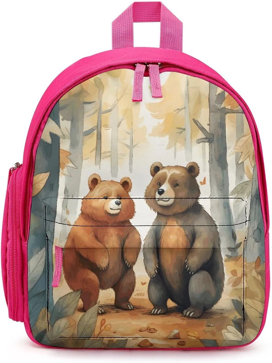 Bear in Woods Travel Backpack Casual Bag Lightweight Hiking Backpacks for Business, Travelling, Hiking