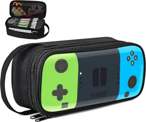 Beaulyn Gamer Pencil Case for Boys Kids - Large Capacity Sturdy Pen Pouch with Zipper, Portable Organizer for School & Travel