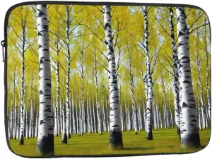 Birch Tree Prints Shockproof Portable Laptop Sleeve Bag 12 inch - Protective Case for Men and Women's Business Travel, Office Daily Use