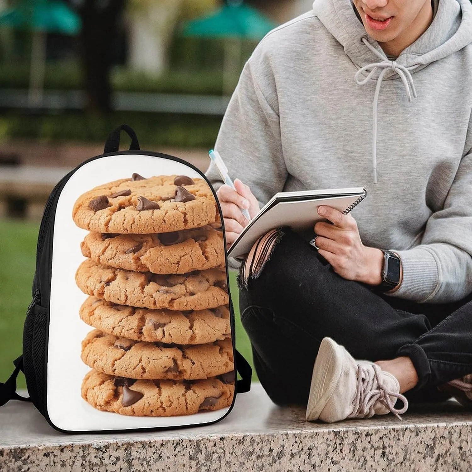 Biscuit Lightweight Backpack Casual Carry On Laptop Backpack,Hiking Bag for Camping Sports Work