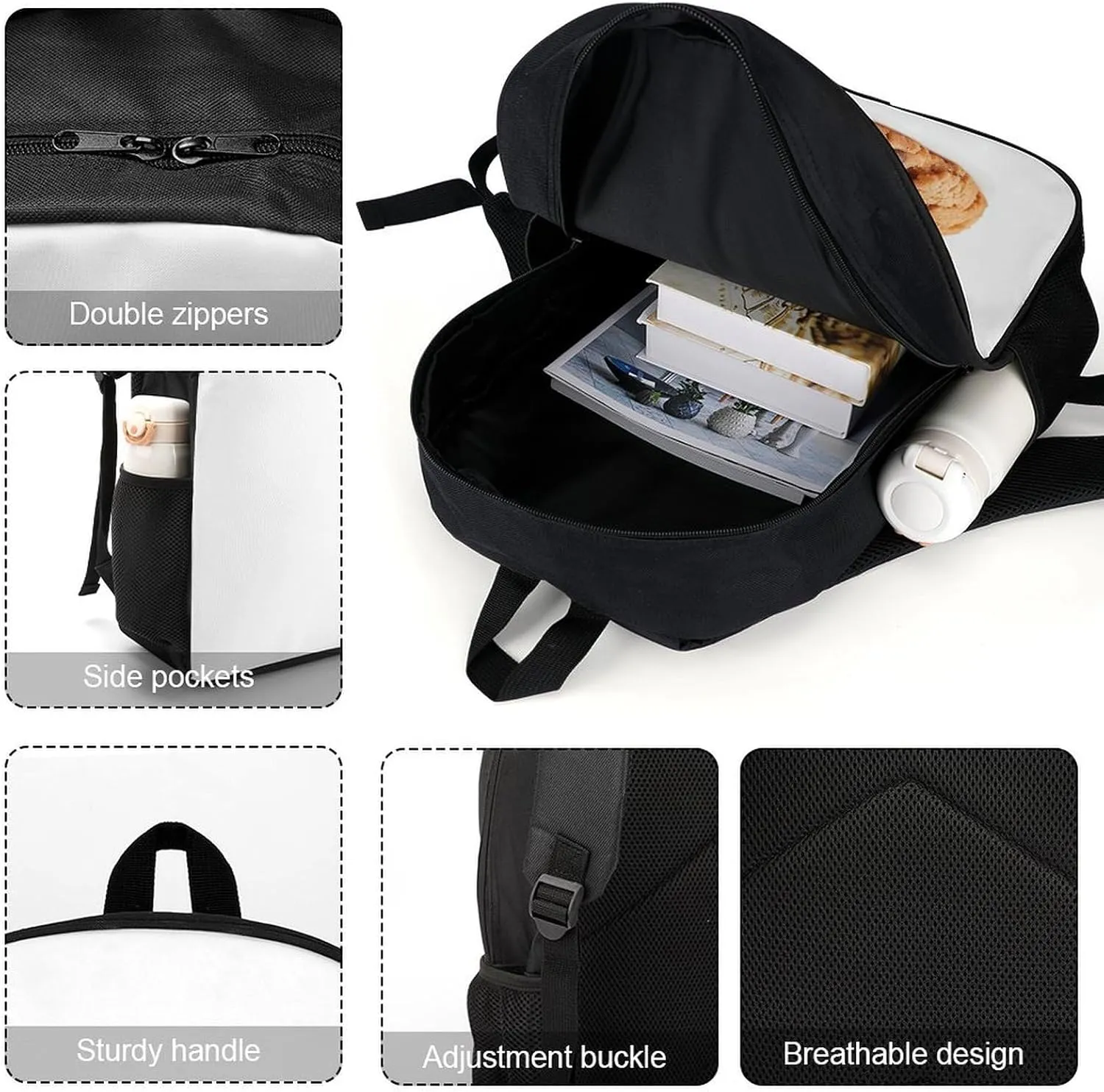 Biscuit Lightweight Backpack Casual Carry On Laptop Backpack,Hiking Bag for Camping Sports Work