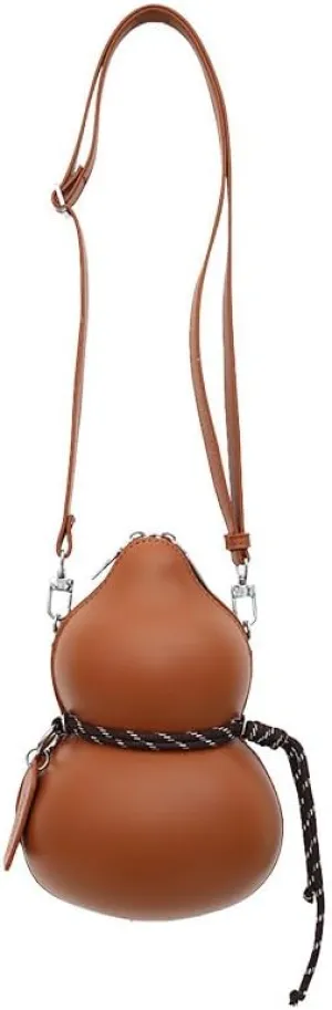 Black style wine gourd bag, single shoulder, ins trendy, backpack, crossbody bag，sports travel, suitable for cosplay