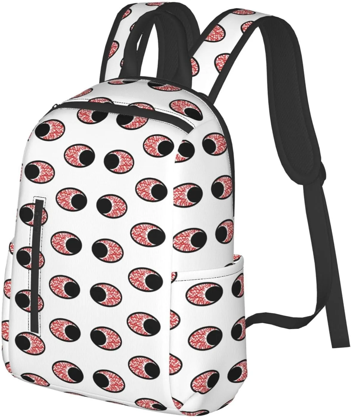 Bloodshot Eyeball Eyes To Eyes Casual Backpacks Large Capacity Laptop Backpack Sports Fitness Rucksack Travel Carry-On Daypack Adjustable Shoulder Strap Work Bag for Outdoor Camping