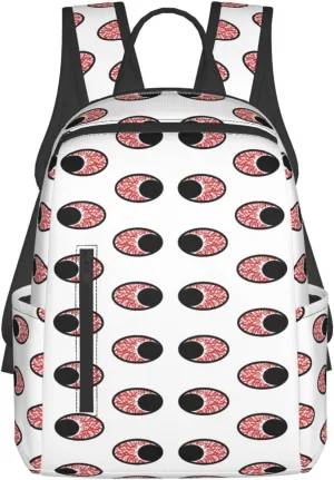 Bloodshot Eyeball Eyes To Eyes Casual Backpacks Large Capacity Laptop Backpack Sports Fitness Rucksack Travel Carry-On Daypack Adjustable Shoulder Strap Work Bag for Outdoor Camping